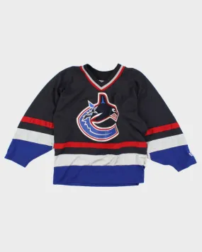 Vintage NHL x Canucks Men's Navy Jersey - M