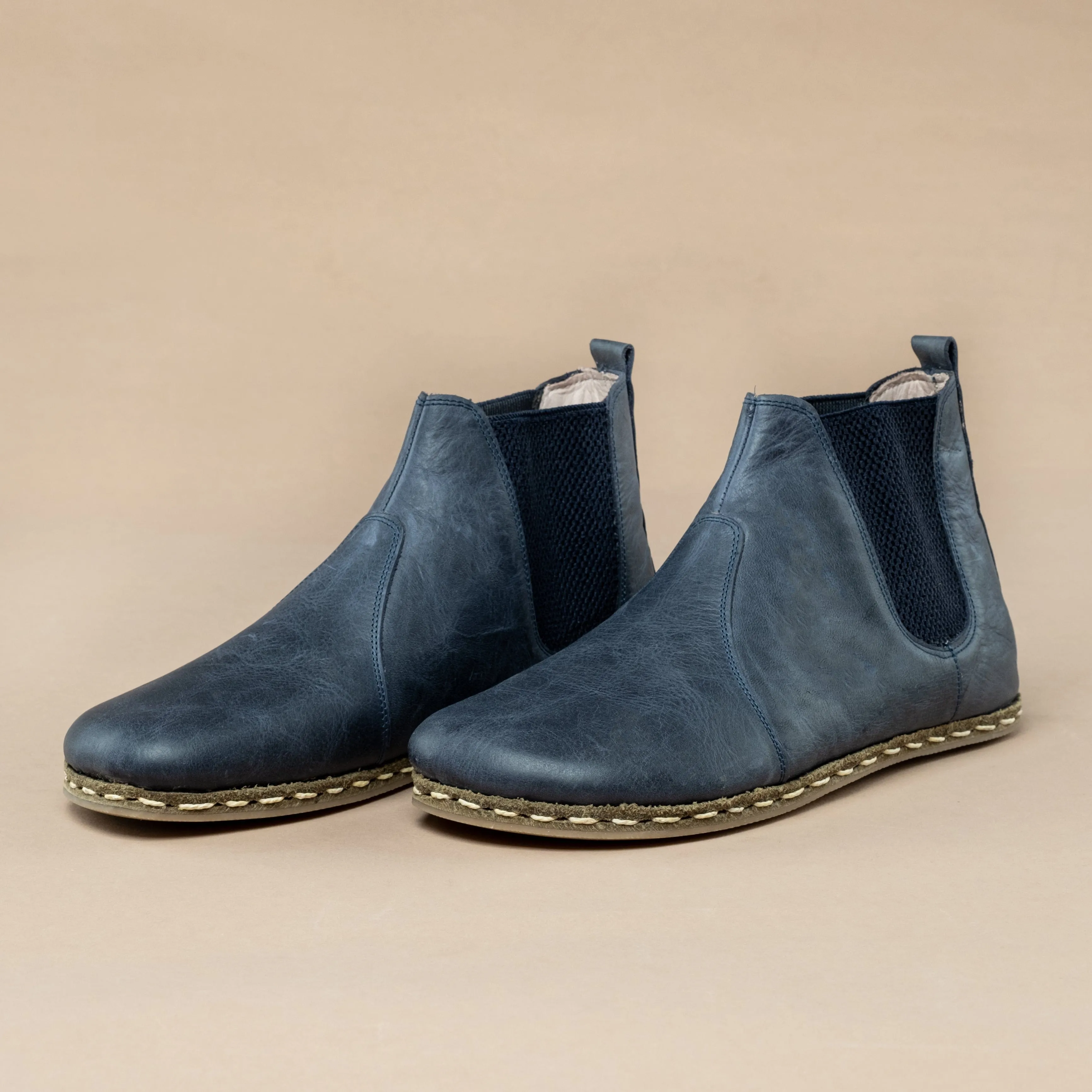 Women's Blue Barefoot Chelsea Boots