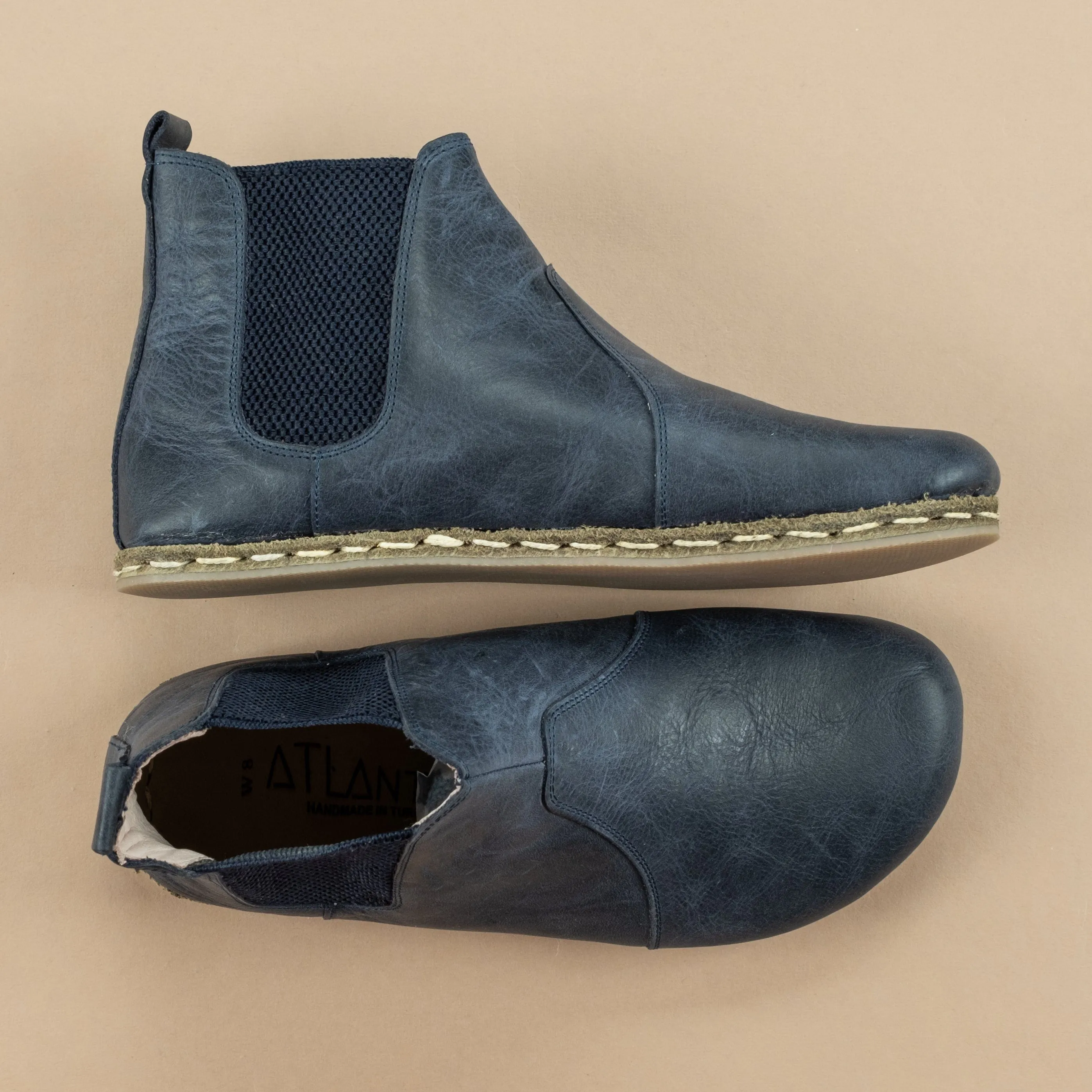 Women's Blue Barefoot Chelsea Boots