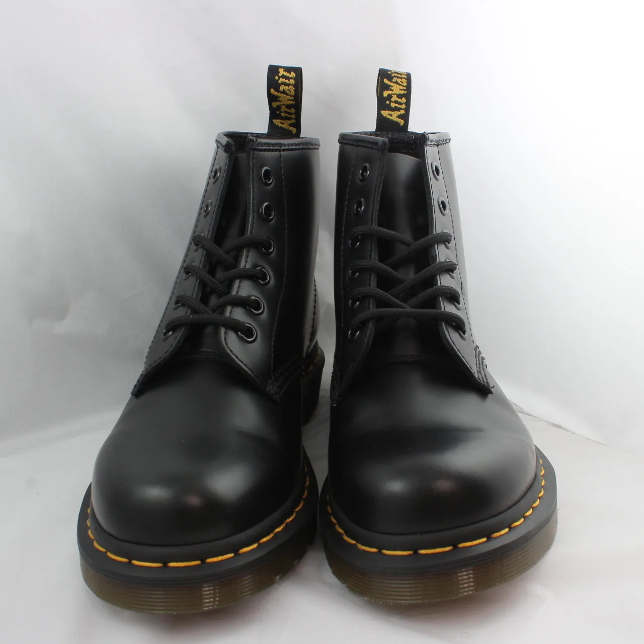 Womens Dr. Martens 101 6 Eye Boot Black Ys