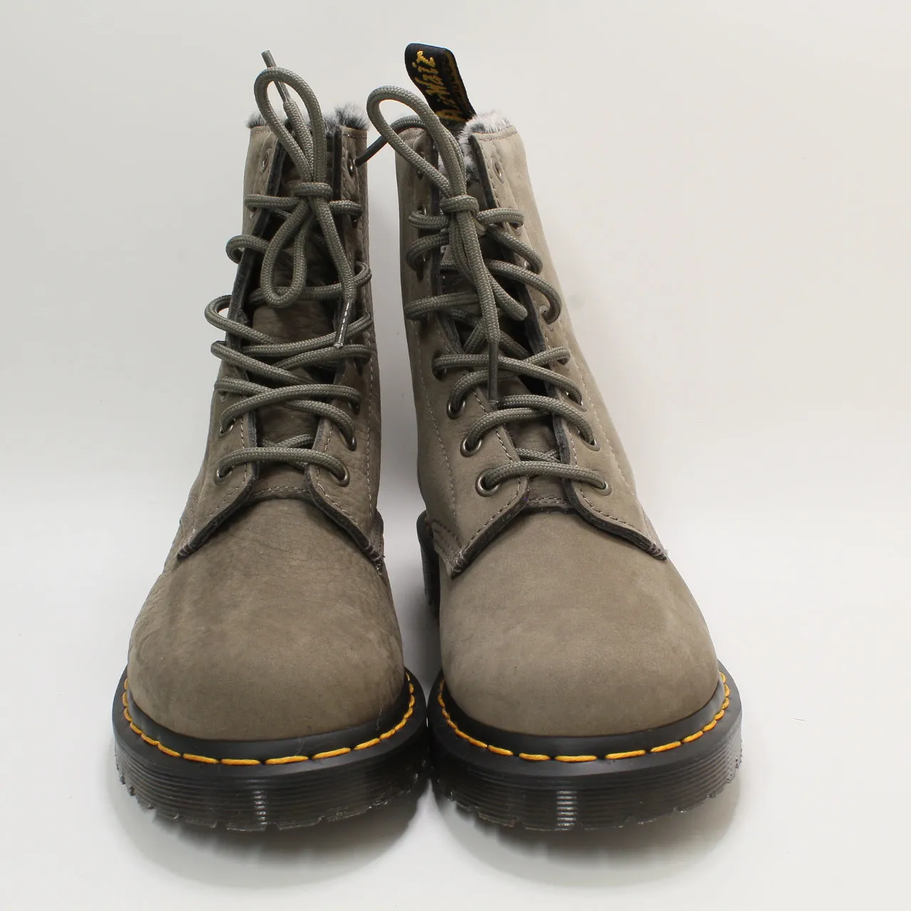 Womens Dr. Martens 1460 Serena 8 Eye Nickel Grey Uk Size 5