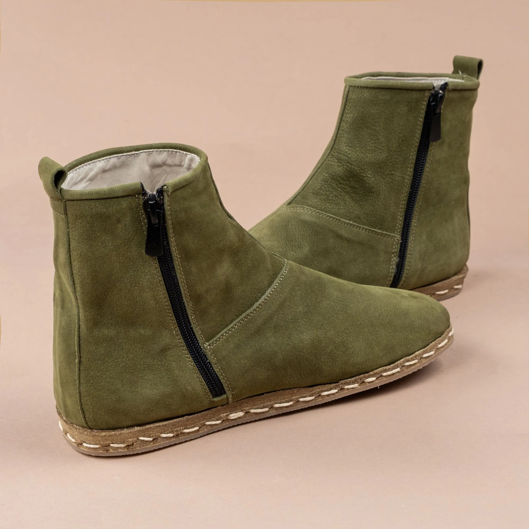 Women's Olive Boots