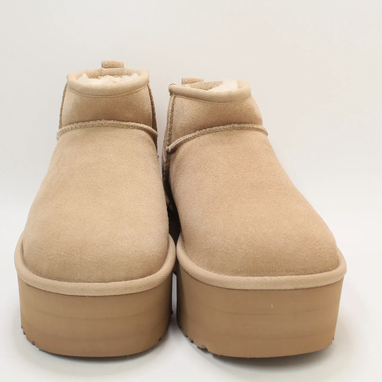 Womens UGG Classic Ultra Mini Platform Sand Suede