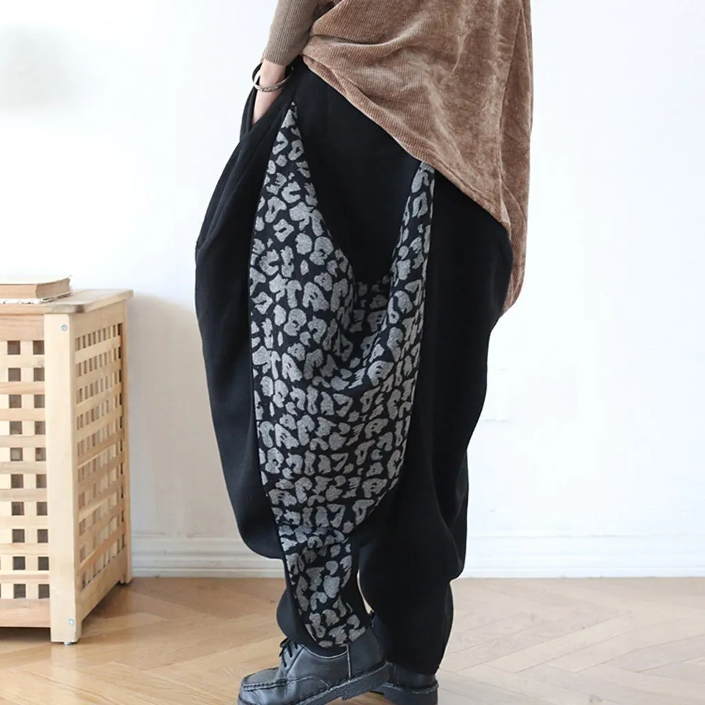 Woolen Retro Harem Pants