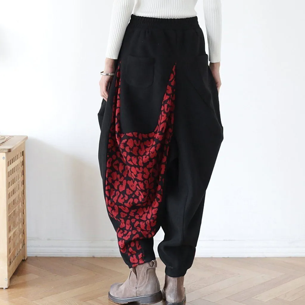 Woolen Retro Harem Pants