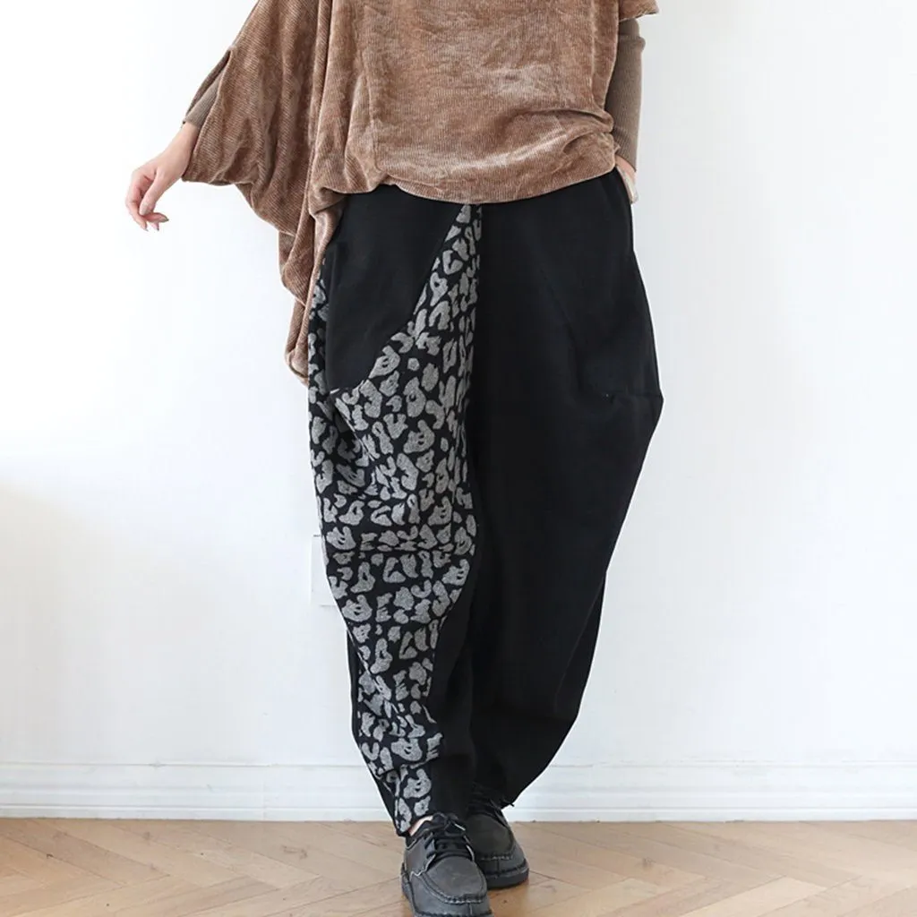 Woolen Retro Harem Pants