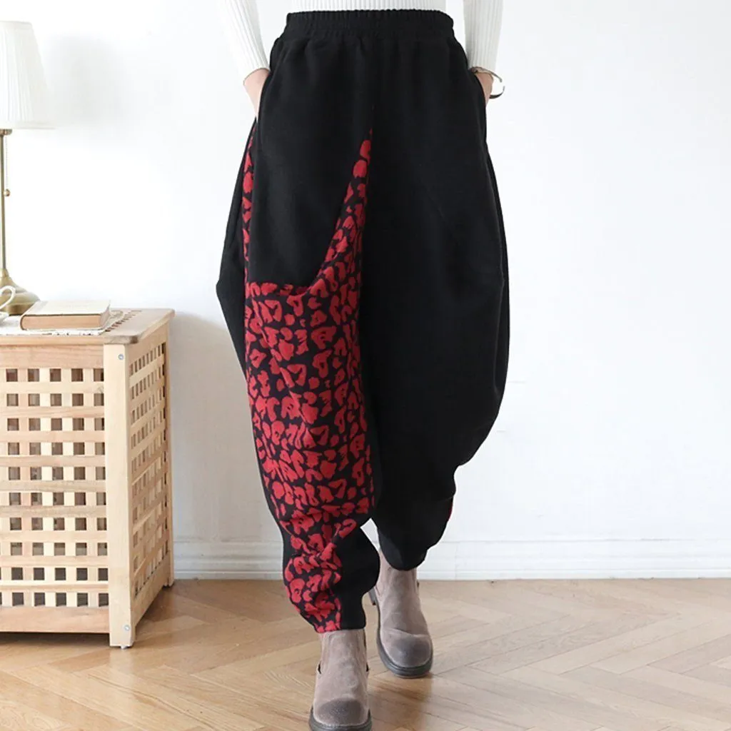 Woolen Retro Harem Pants