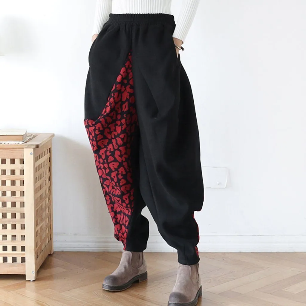 Woolen Retro Harem Pants