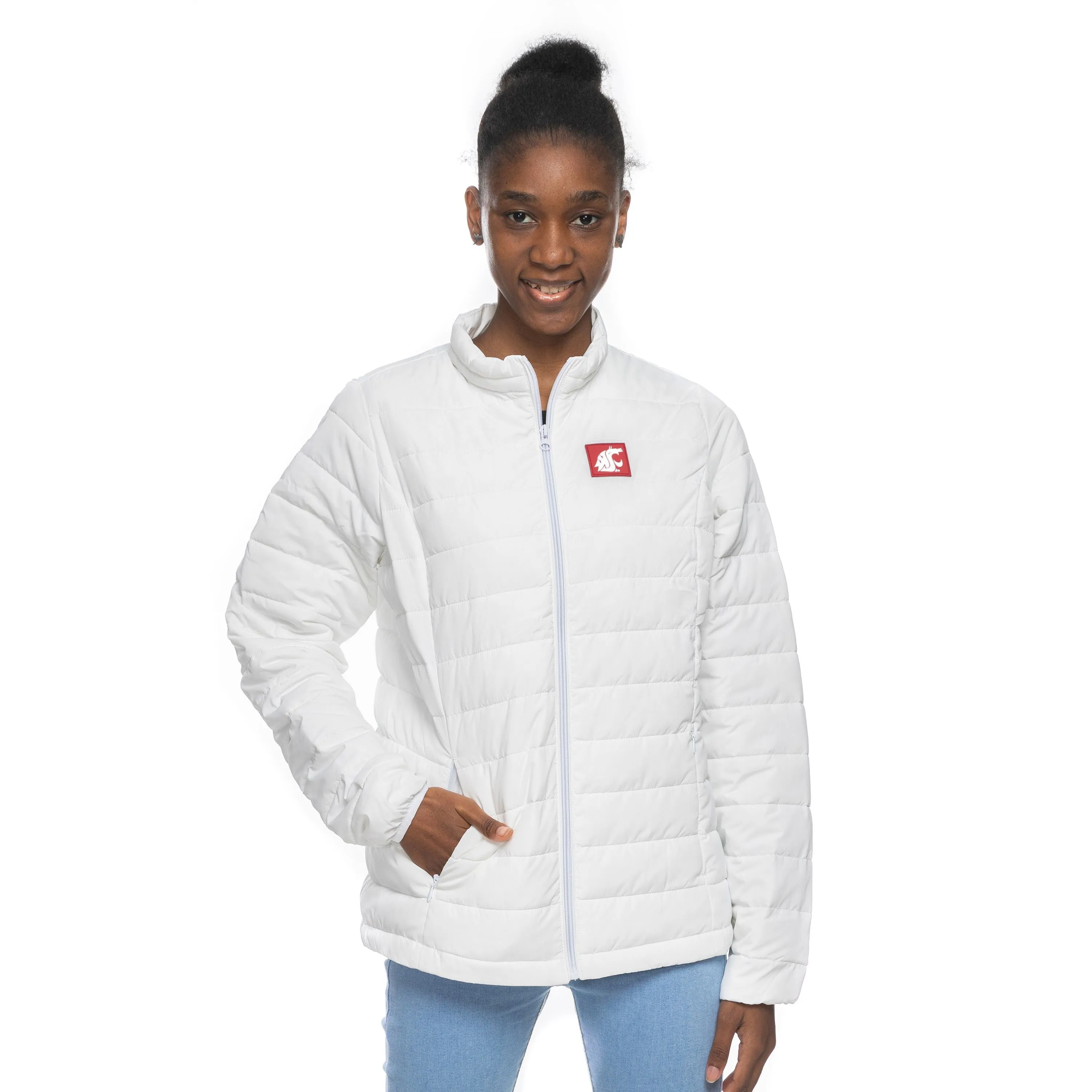 ZooZatz White Womens Puffer Jacket